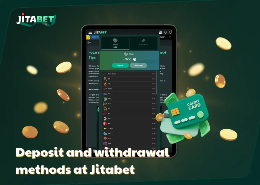 Jitabet Payments methods